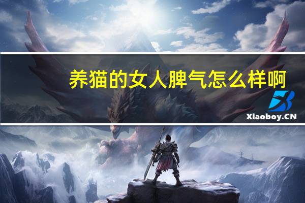 养猫的女人脾气怎么样啊