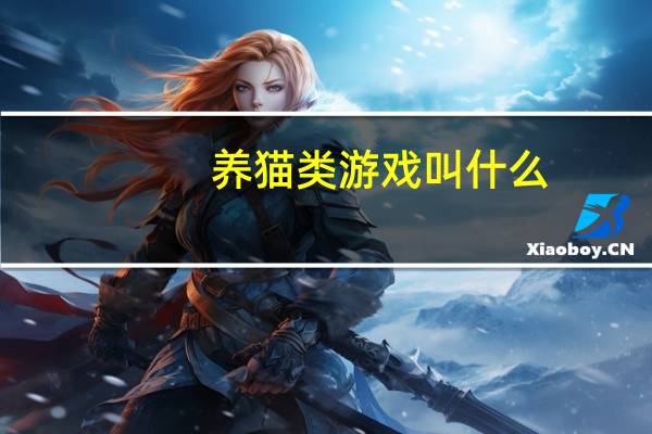 养猫类游戏叫什么