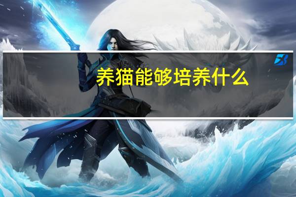 养猫能够培养什么