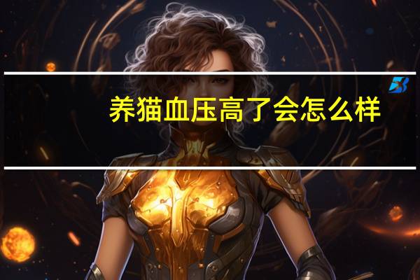 养猫血压高了会怎么样