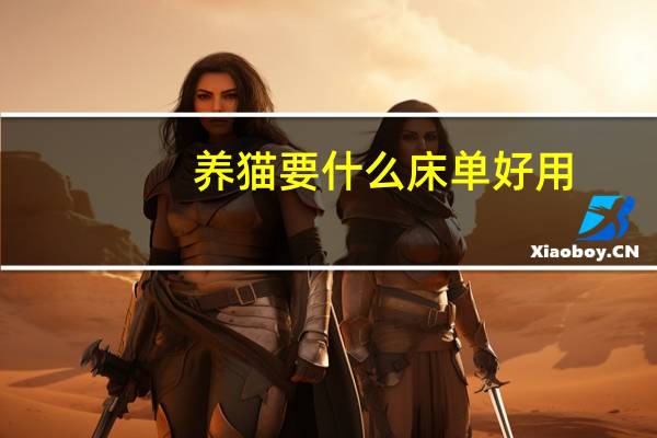 养猫要什么床单好用