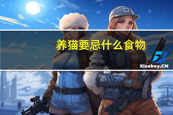 养猫要忌什么食物