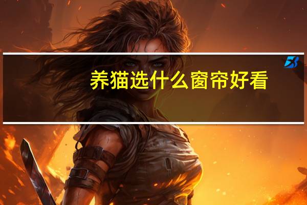 养猫选什么窗帘好看