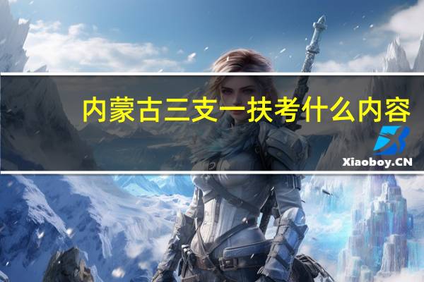 内蒙古三支一扶考什么内容