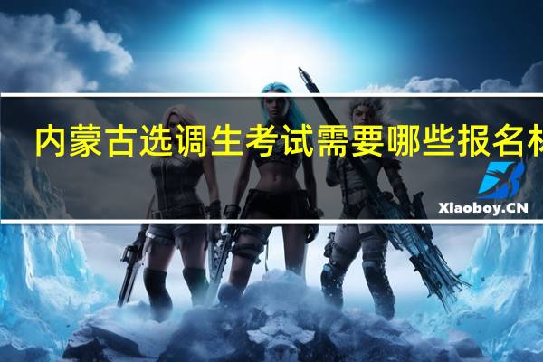内蒙古选调生考试需要哪些报名材料