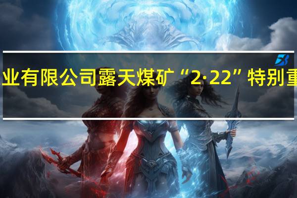内蒙古阿拉善新井煤业有限公司露天煤矿“2·22”特别重大坍塌事故调查报告公布