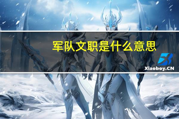 军队文职是什么意思