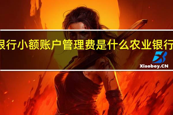 农业银行小额账户管理费是什么 农业银行小额管理费