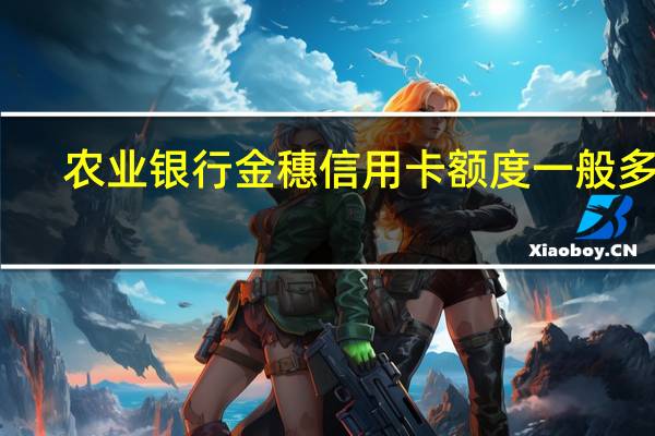农业银行金穗信用卡额度一般多少（农业银行金穗信用卡额度有多少）