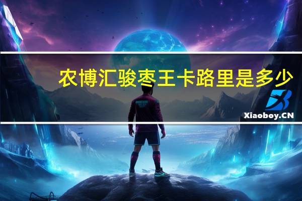 农博汇 骏枣王卡路里是多少