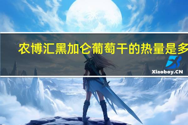 农博汇 黑加仑葡萄干的热量是多少