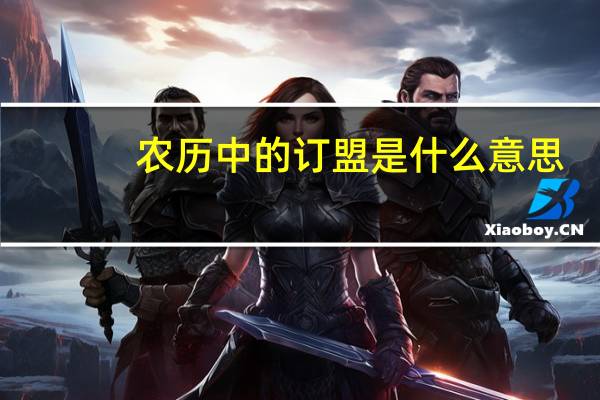 农历中的订盟是什么意思（订盟是什么意思黄历）
