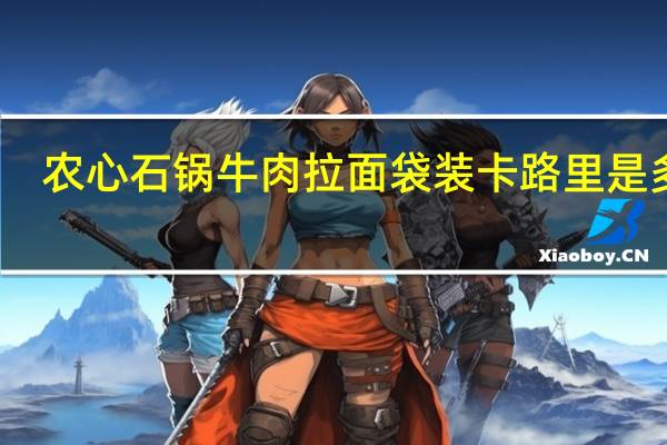 农心 石锅牛肉拉面 袋装卡路里是多少