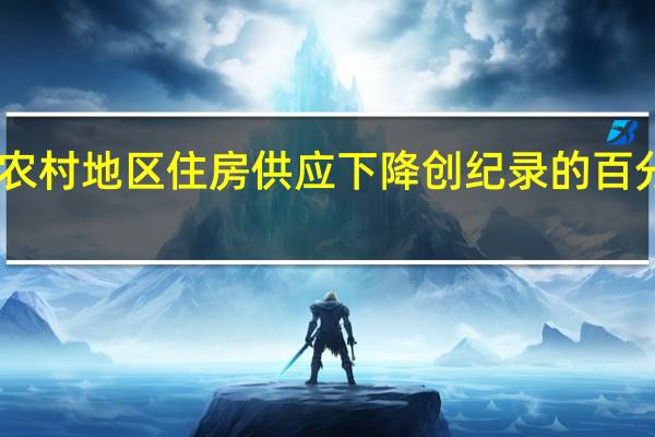 农村地区住房供应下降创纪录的百分之44