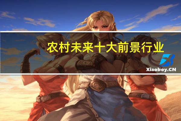 农村未来十大前景行业(未来十大前景行业)