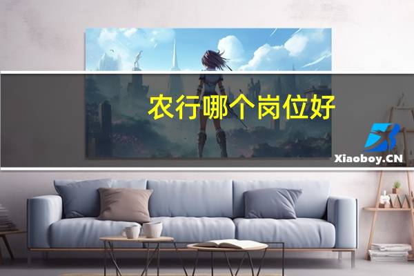 农行哪个岗位好