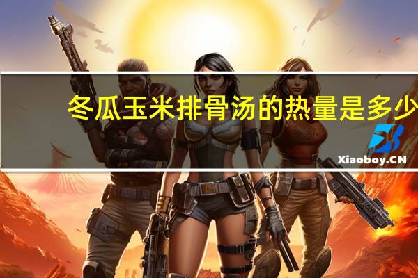 冬瓜玉米排骨汤的热量是多少