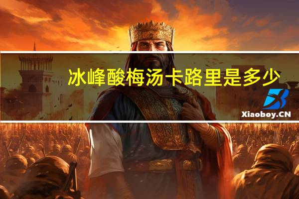 冰峰 酸梅汤卡路里是多少