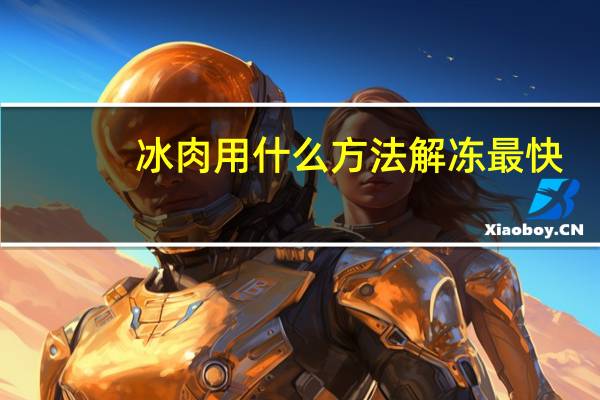冰肉用什么方法解冻最快