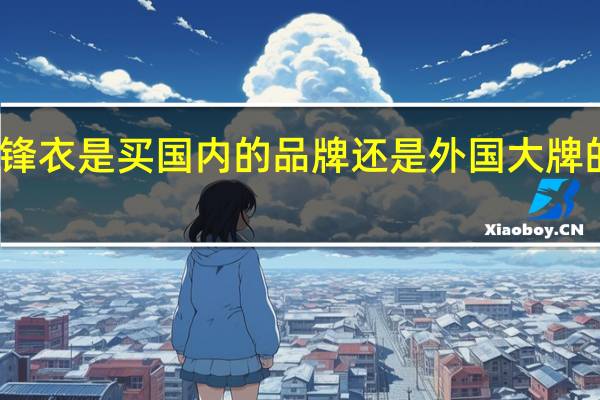 冲锋衣是买国内的品牌还是外国大牌的外贸货