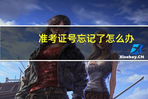 准考证号忘记了怎么办