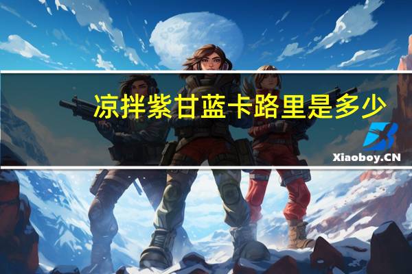 凉拌紫甘蓝卡路里是多少