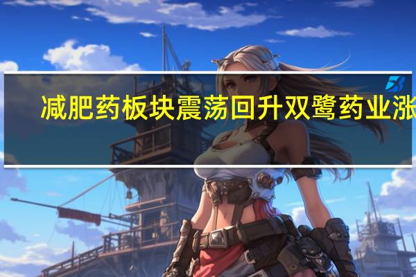 减肥药板块震荡回升 双鹭药业涨停