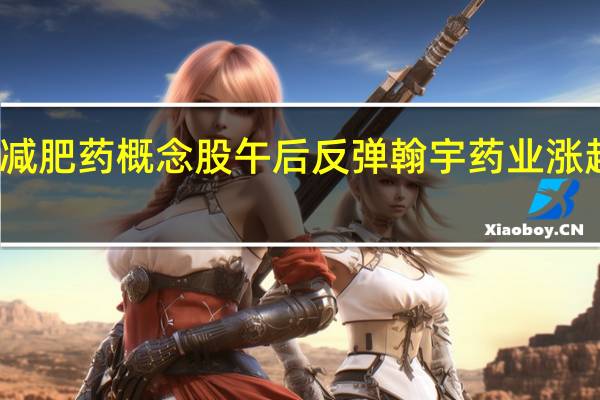 减肥药概念股午后反弹 翰宇药业涨超15%