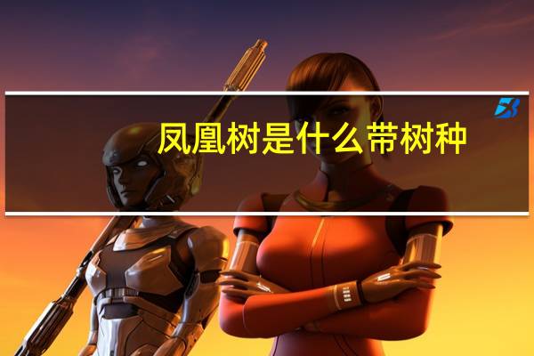 凤凰树是什么带树种?