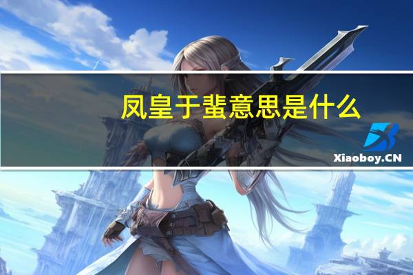 凤皇于蜚意思是什么