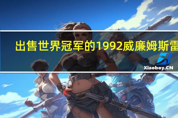 出售世界冠军的1992威廉姆斯雷诺