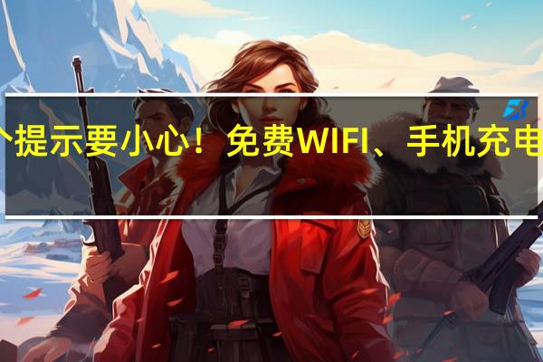 出现这个提示要小心！免费WIFI、手机充电桩都可能泄密