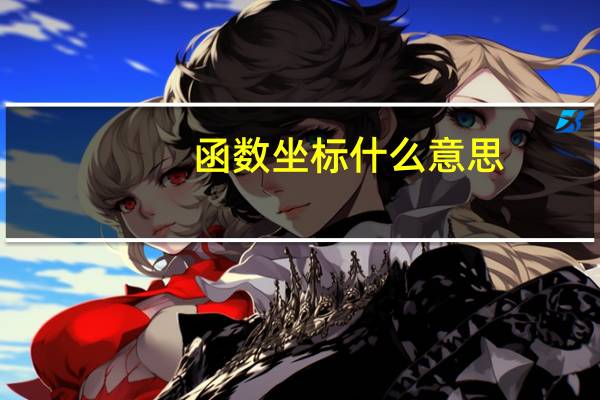 函数坐标什么意思
