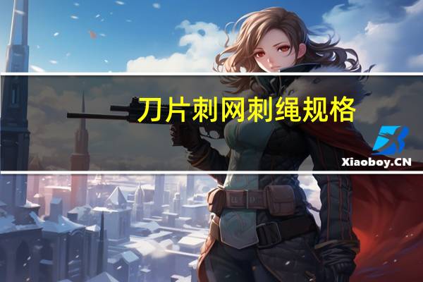 刀片刺网刺绳规格
