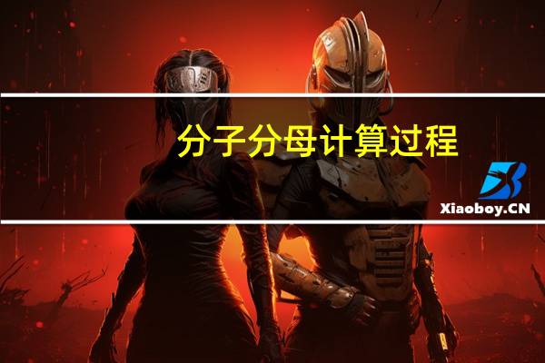 分子分母计算过程（分子分母计算公式）