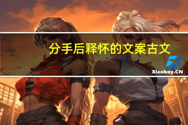 分手后释怀的文案古文