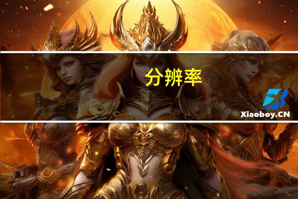 分辨率（分辨率）