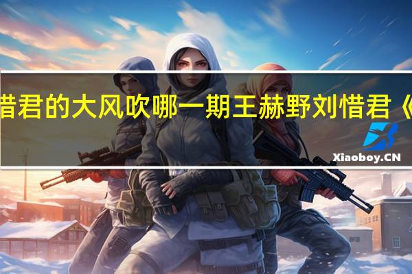刘惜君的大风吹哪一期 王赫野刘惜君《大风吹》