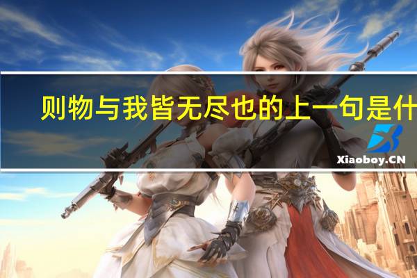 则物与我皆无尽也的上一句是什么