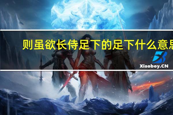 则虽欲长侍足下的足下什么意思