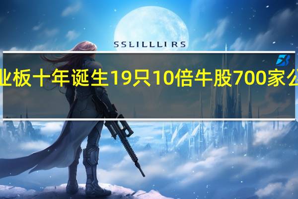创业板十年诞生19只10倍牛股 700家公司市值5.7万亿