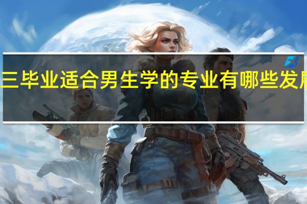 初三毕业适合男生学的专业有哪些发展前景好