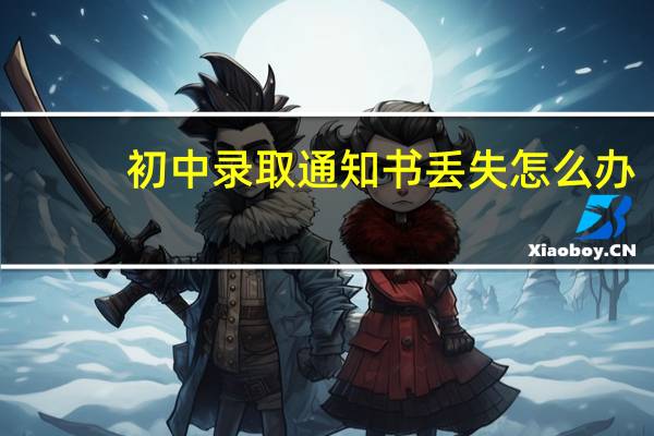 初中录取通知书丢失怎么办
