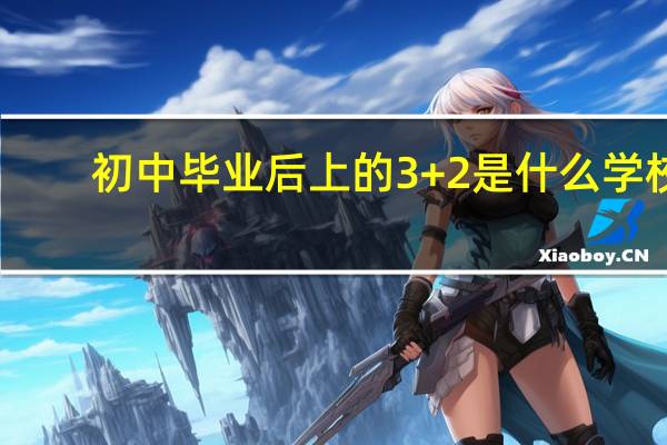 初中毕业后上的3+2是什么学校