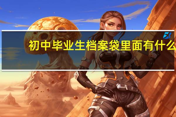 初中毕业生档案袋里面有什么