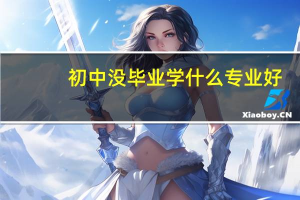 初中没毕业学什么专业好