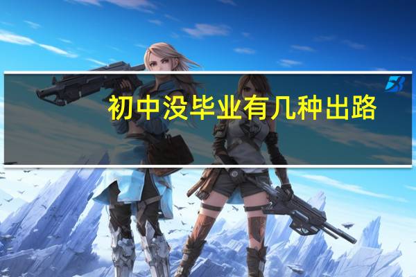 初中没毕业有几种出路