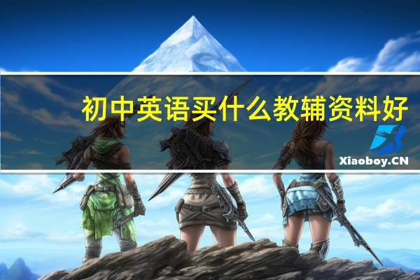 初中英语买什么教辅资料好