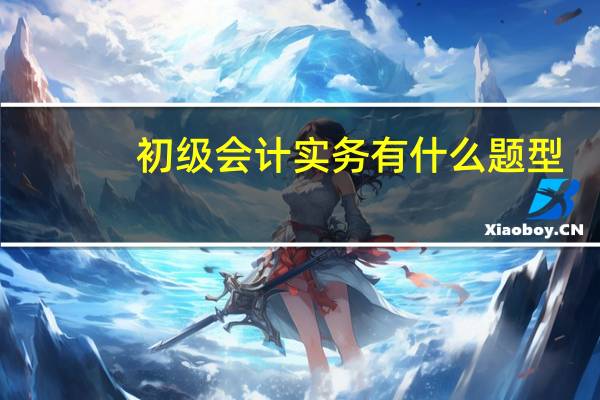 初级会计实务有什么题型