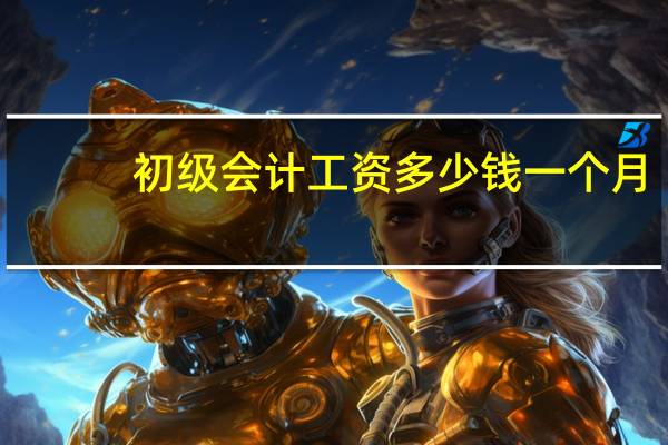 初级会计工资多少钱一个月